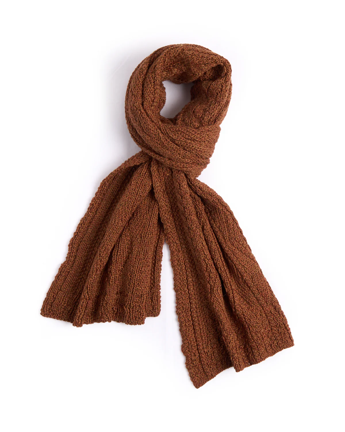 Alpaca Silk Classic Aran Cable Scarf - Image 2