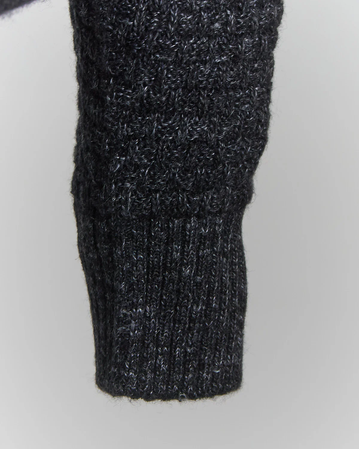 Cashmere & Linen Blend Half Basket Classic Crewneck Sweater - Image 6