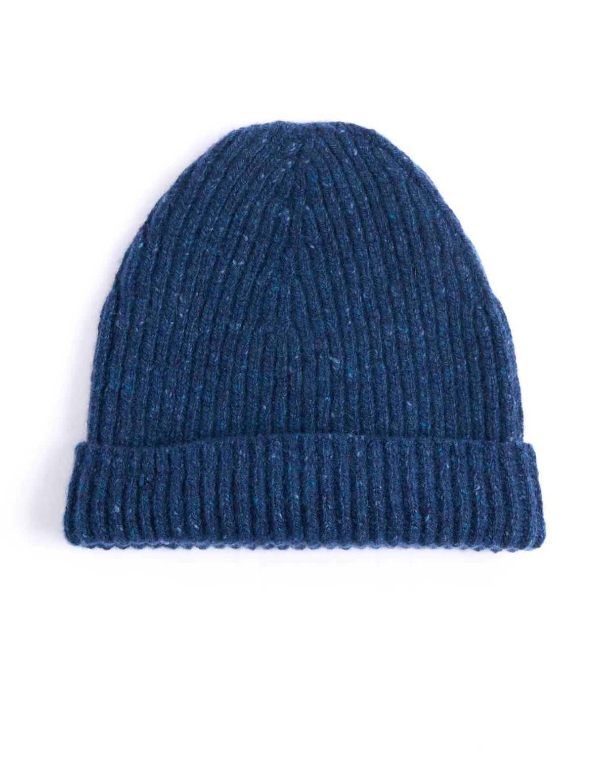 Classic Merino Wool-Cashmere Fisherman Ribbed Hat