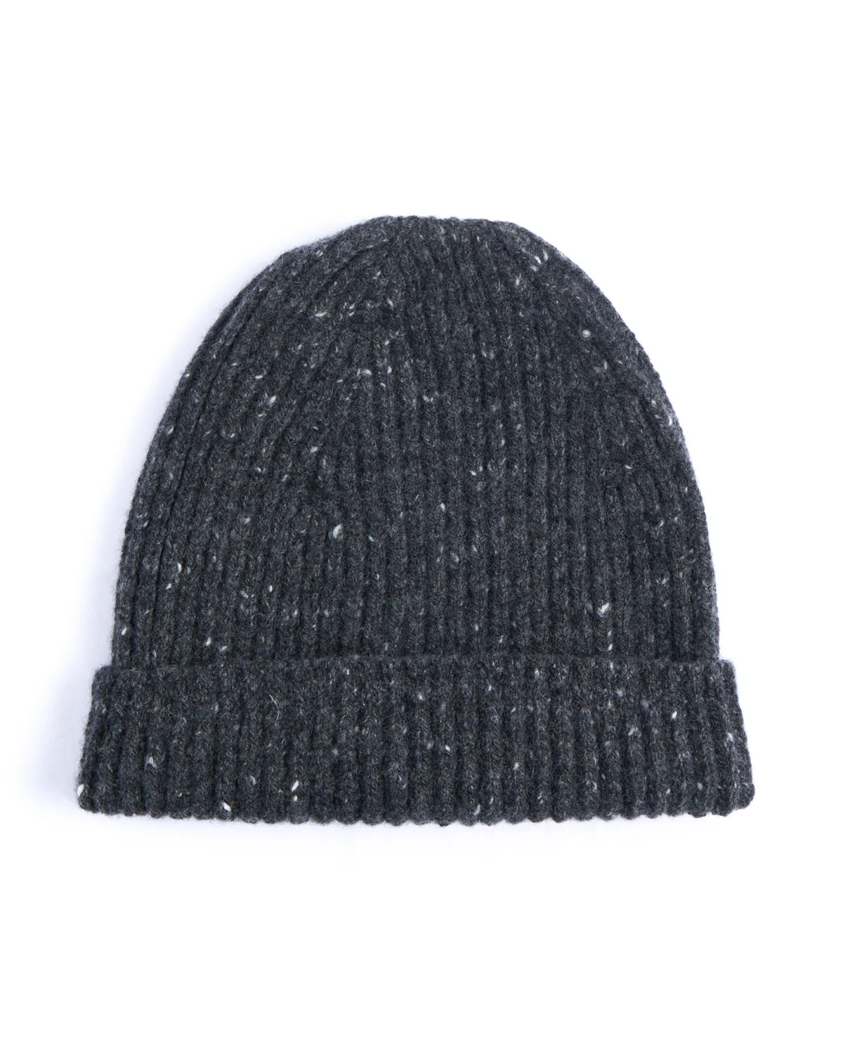 Classic Merino Wool-Cashmere Fisherman Ribbed Hat