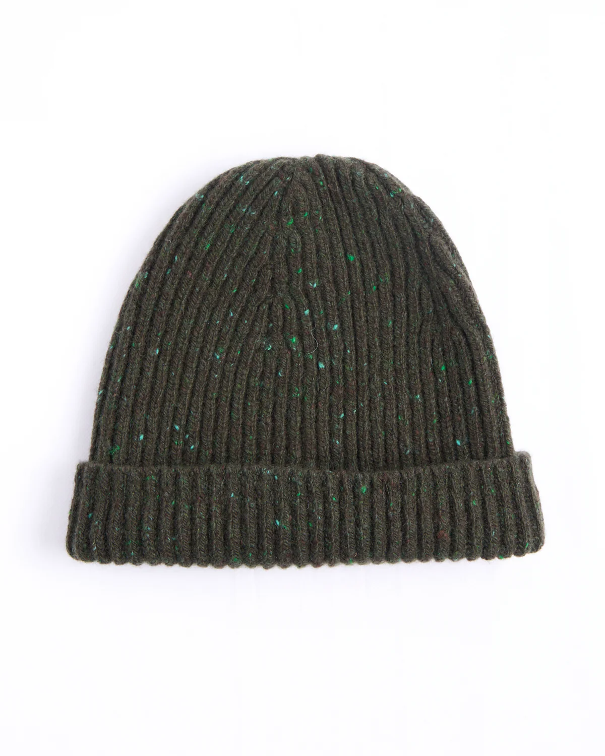 Classic Merino Wool-Cashmere Fisherman Ribbed Hat