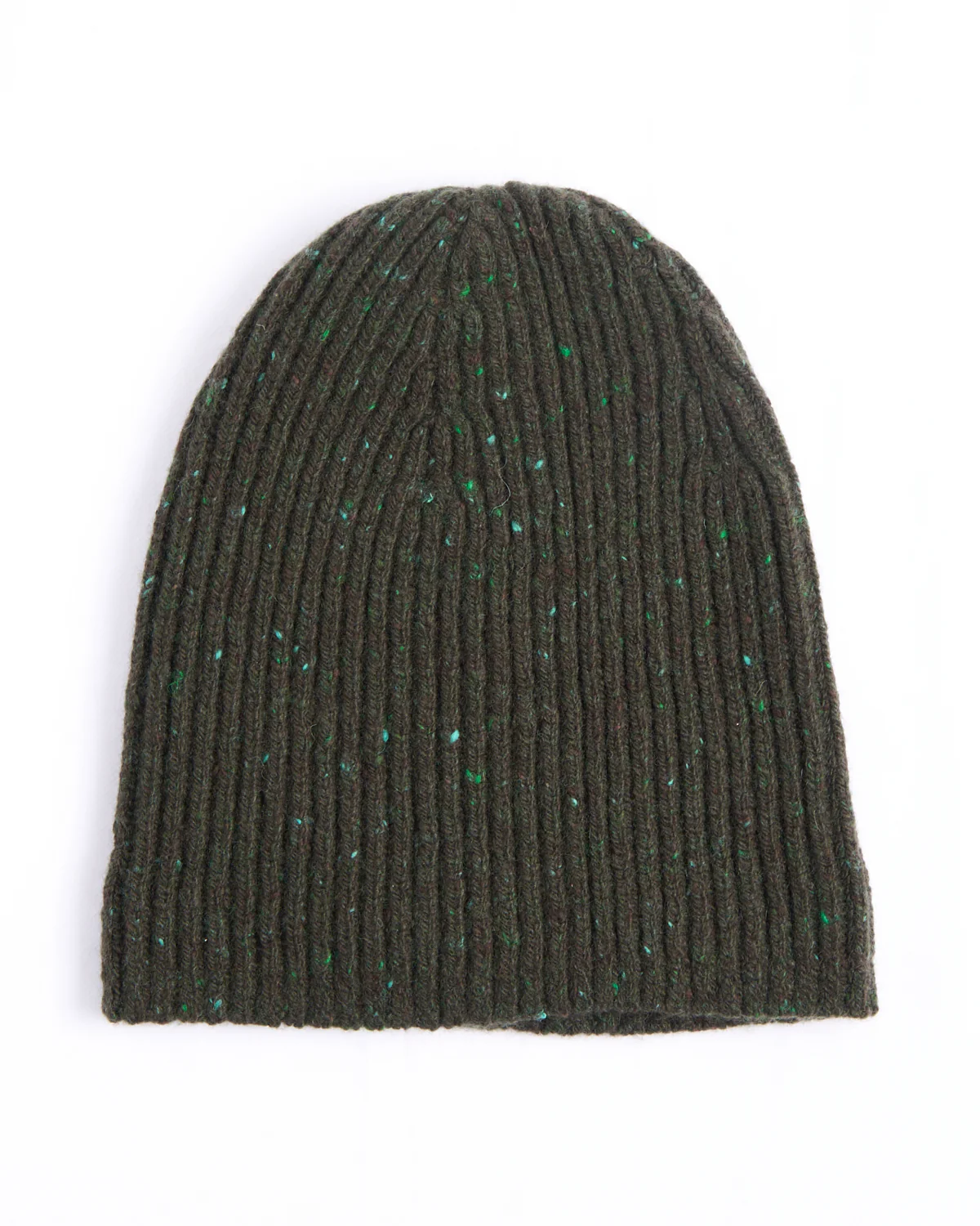 Classic Merino Wool-Cashmere Fisherman Ribbed Hat - Image 3