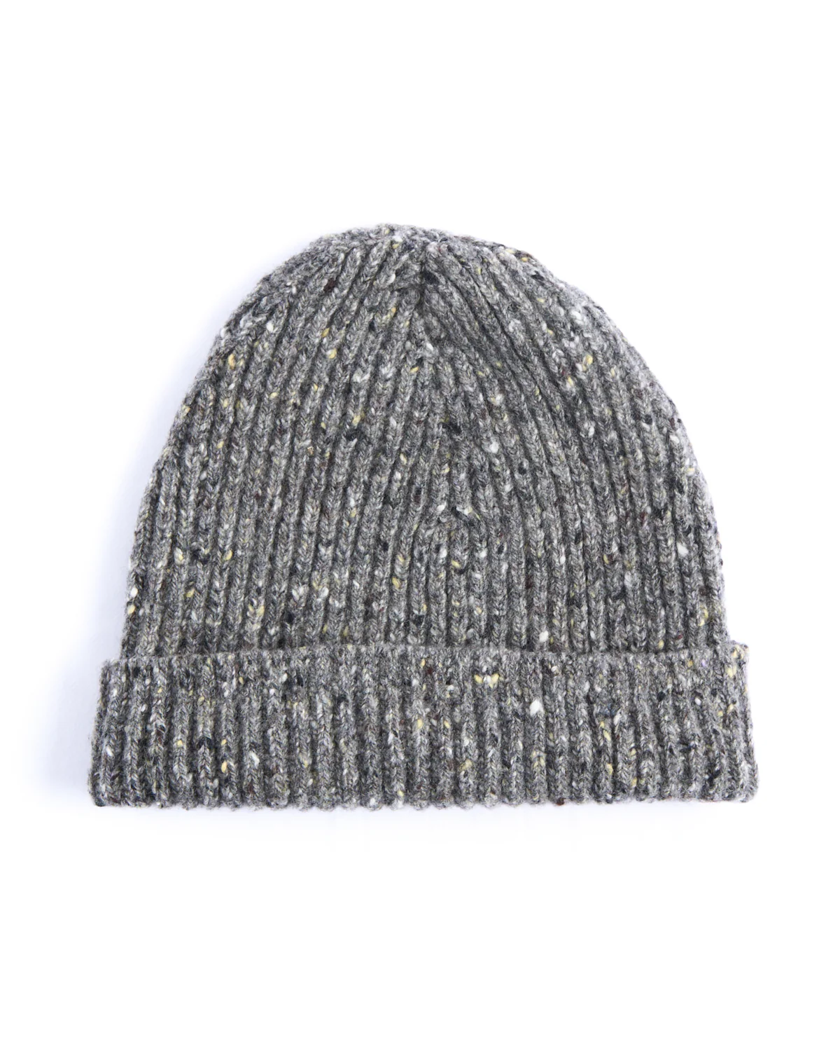 Classic Merino Wool-Cashmere Fisherman Ribbed Hat
