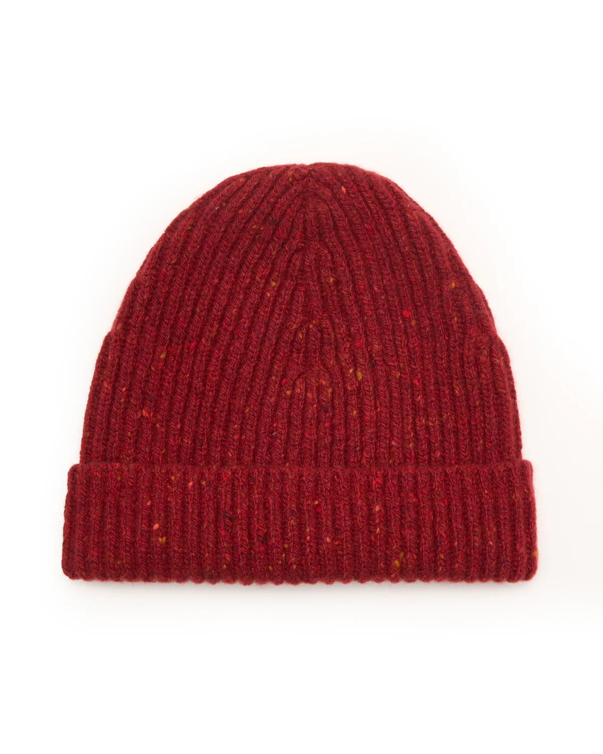 Classic Merino Wool-Cashmere Fisherman Ribbed Hat