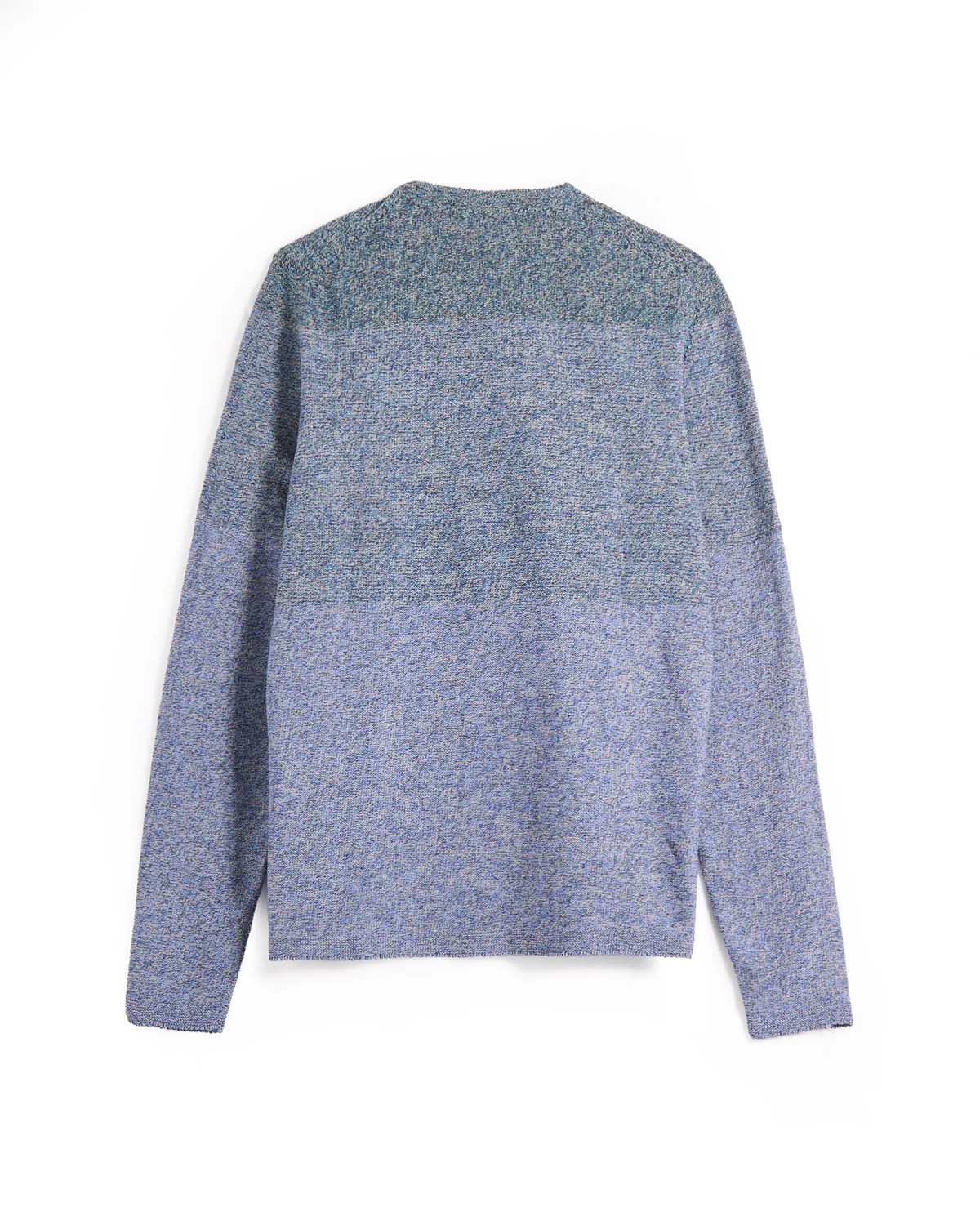 Dégradé Rolled Edge Crewneck Tunic Sweater - Image 3