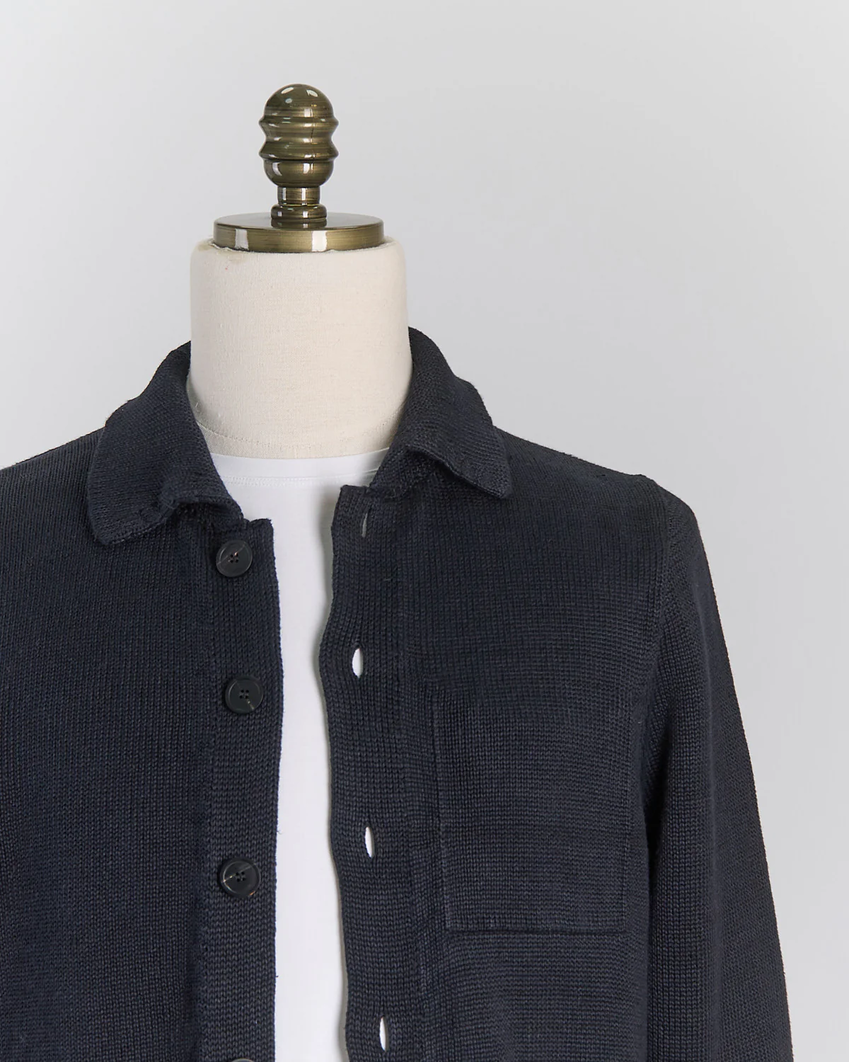 Signature 100% Washed Linen Black Shirt Jacket - Image 3