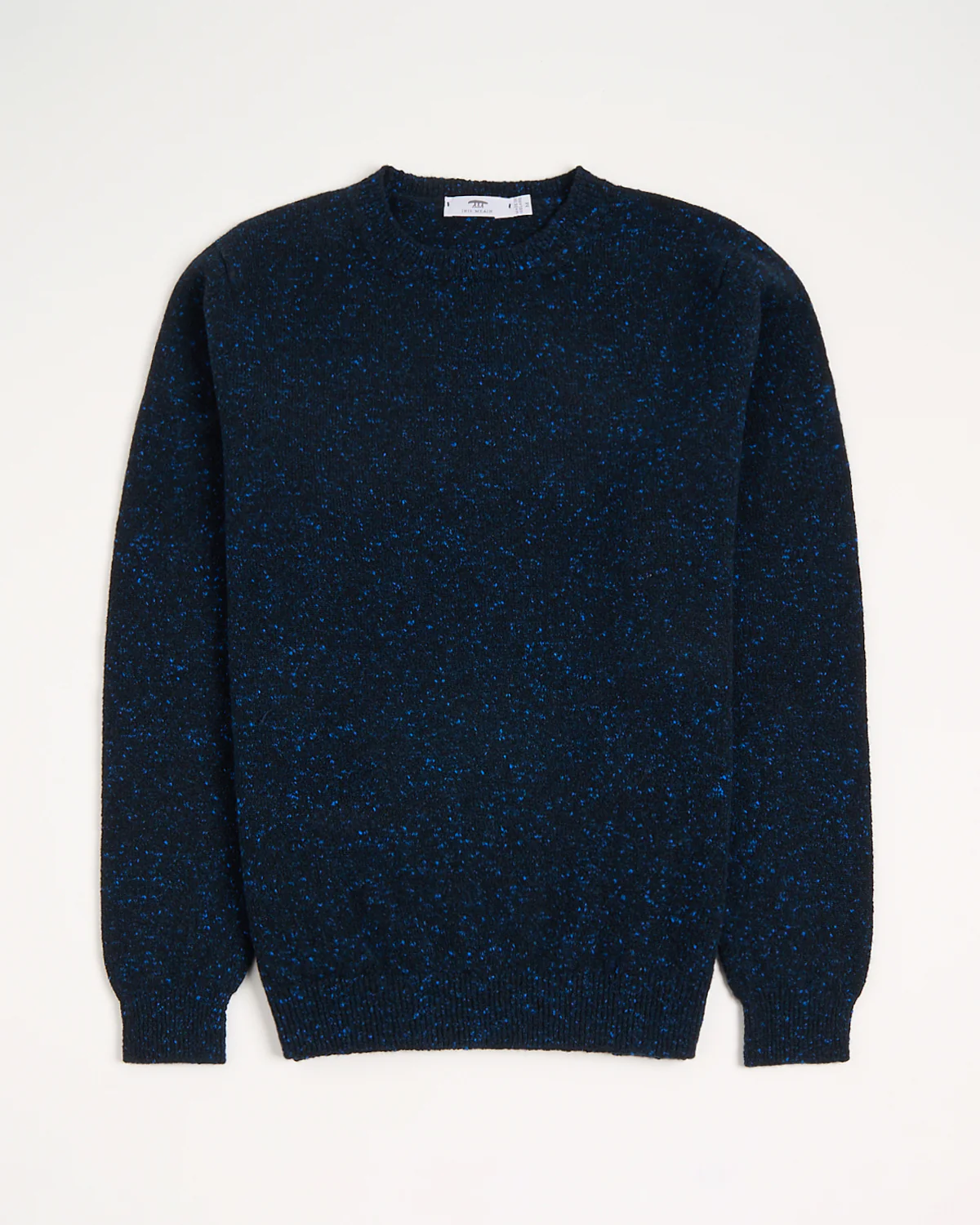 Wool-Cashmere Classic Light Weight Flat Stitch Crewneck Sweater