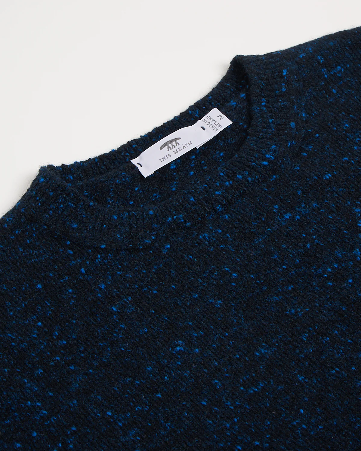 Wool-Cashmere Classic Light Weight Flat Stitch Crewneck Sweater - Image 2