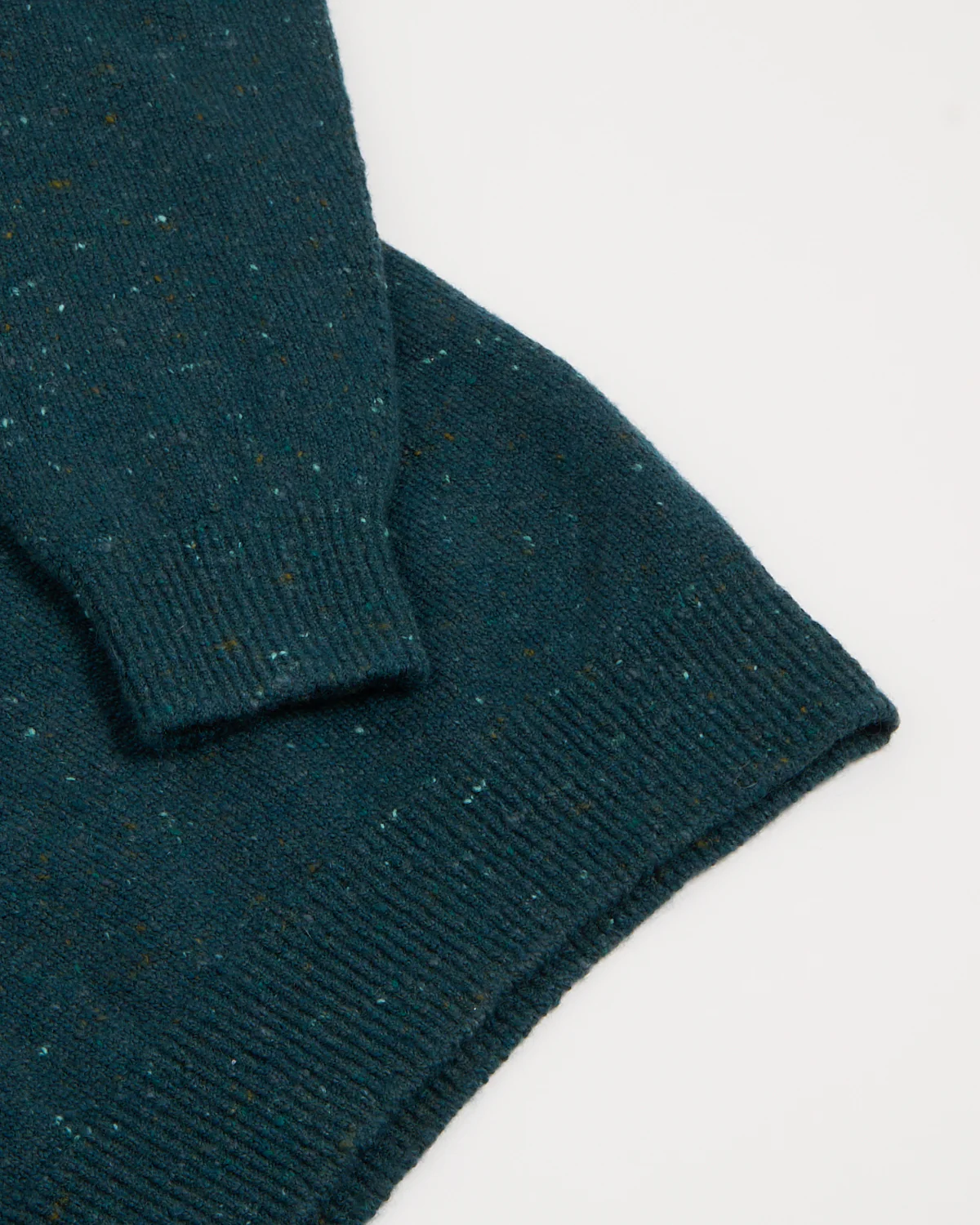 Wool-Cashmere Classic Light Weight Flat Stitch Turtleneck Sweater - Image 4
