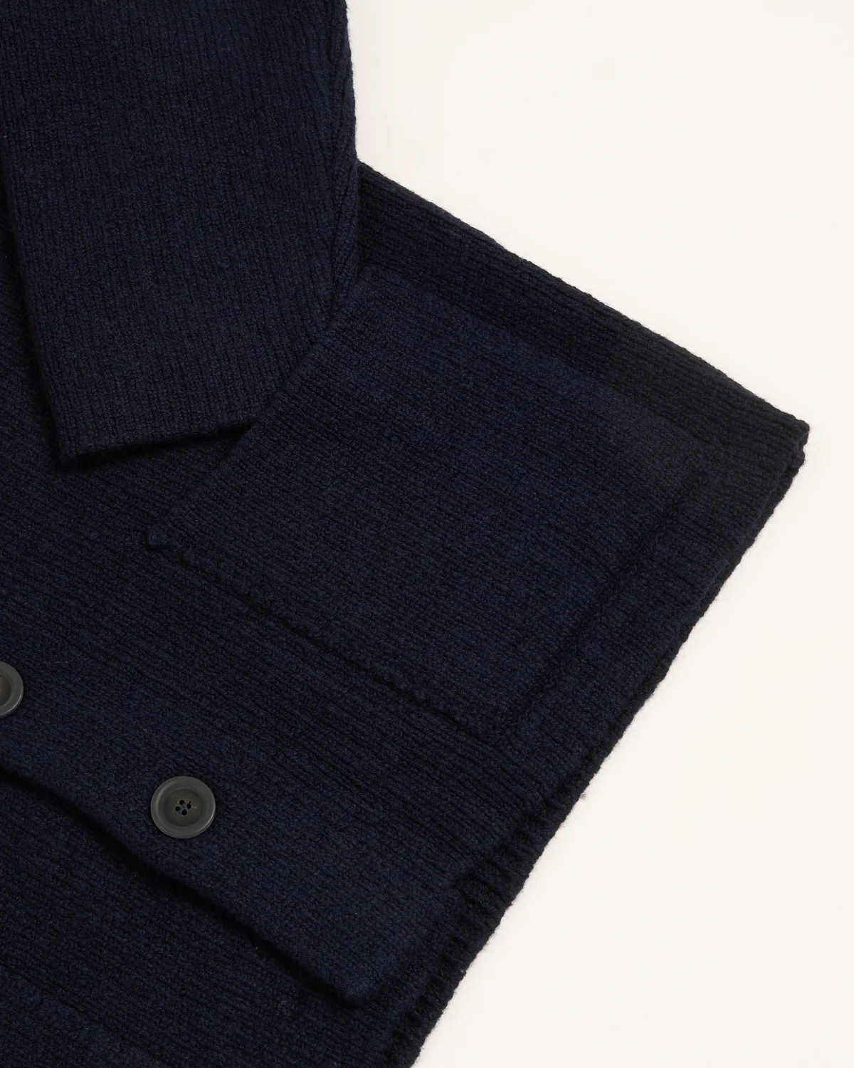 Wool-Cashmere Classic Storm Sweater Jacket - Image 4