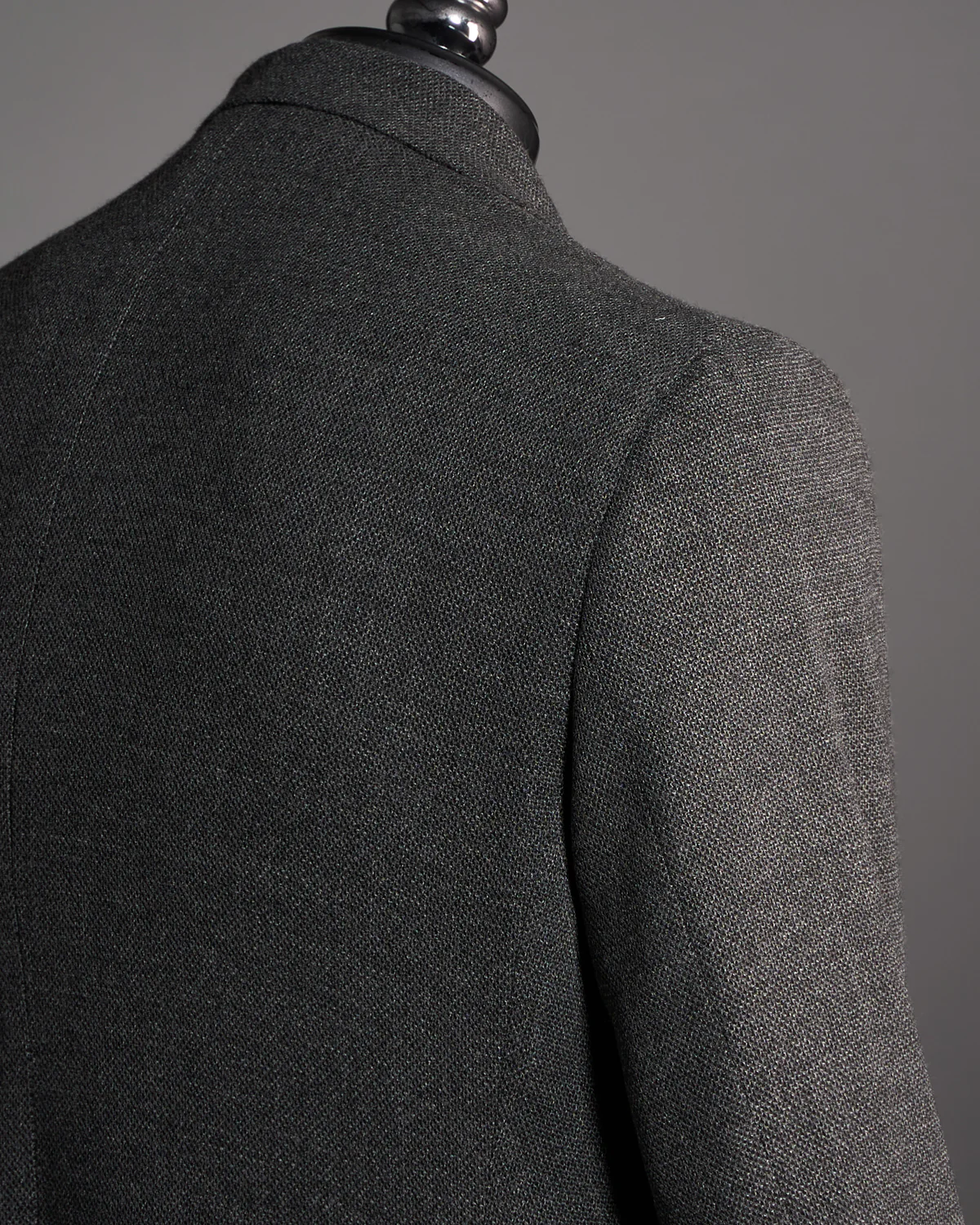 Charcoal Wool Stretch Piqué 'Hampton' Blazer - Image 4