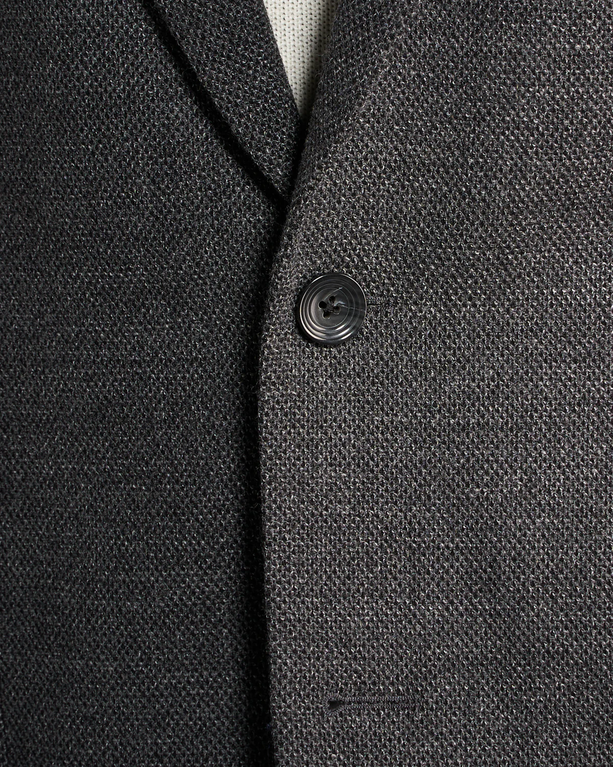 Charcoal Wool Stretch Piqué 'Hampton' Blazer - Image 5