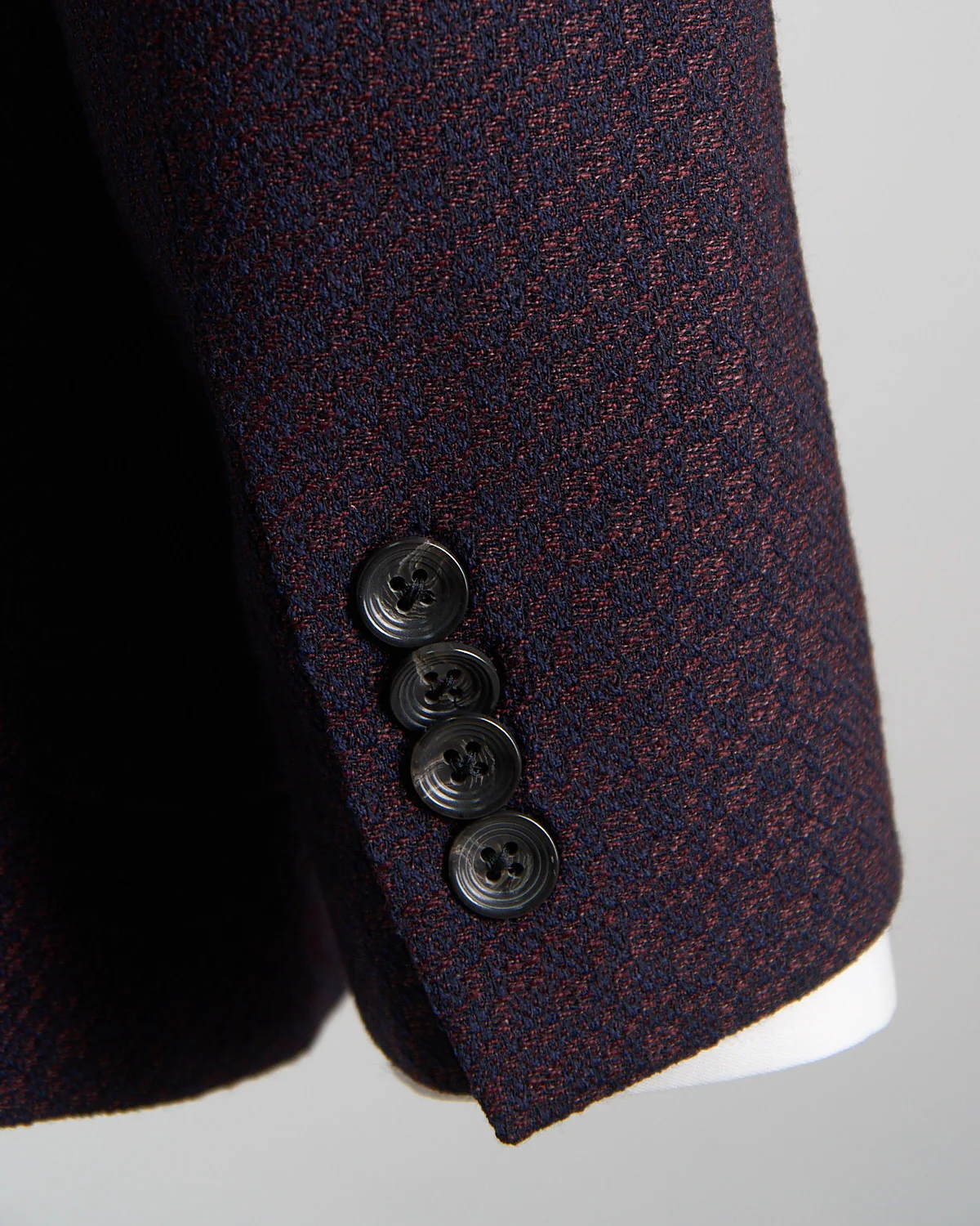 'Hampton' Fit Comfortwear Stretch Jacquard Wool Knit Sport Jacket - Image 7