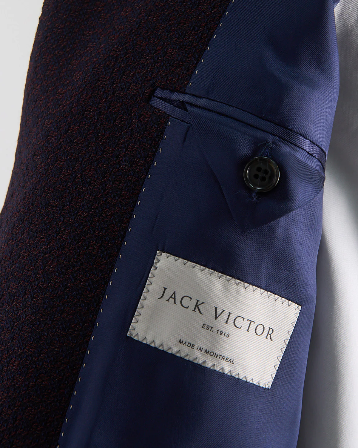 'Hampton' Fit Comfortwear Stretch Jacquard Wool Knit Sport Jacket - Image 9