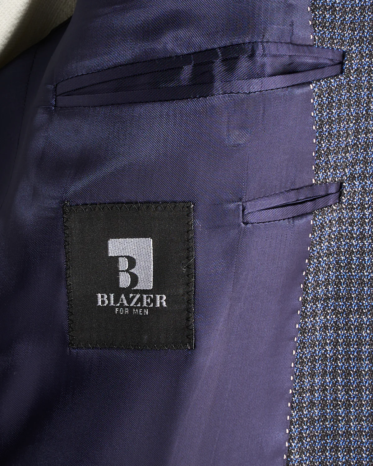 Indigo & Grey Neat Comfort Wool Stretch 'Hampton' Sport Jacket - Image 9