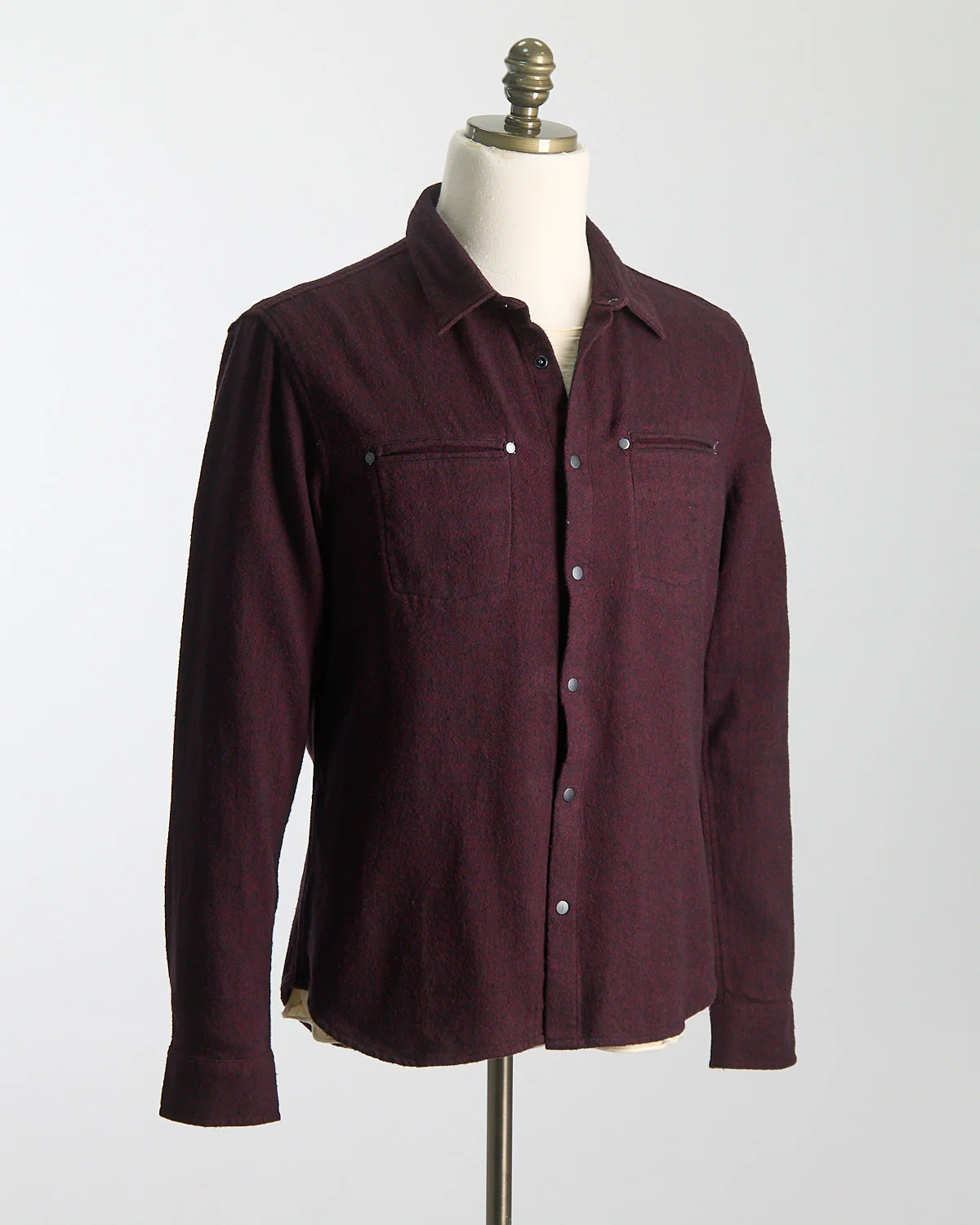 Dario Shirt In Brushed Melange Twill - Image 2