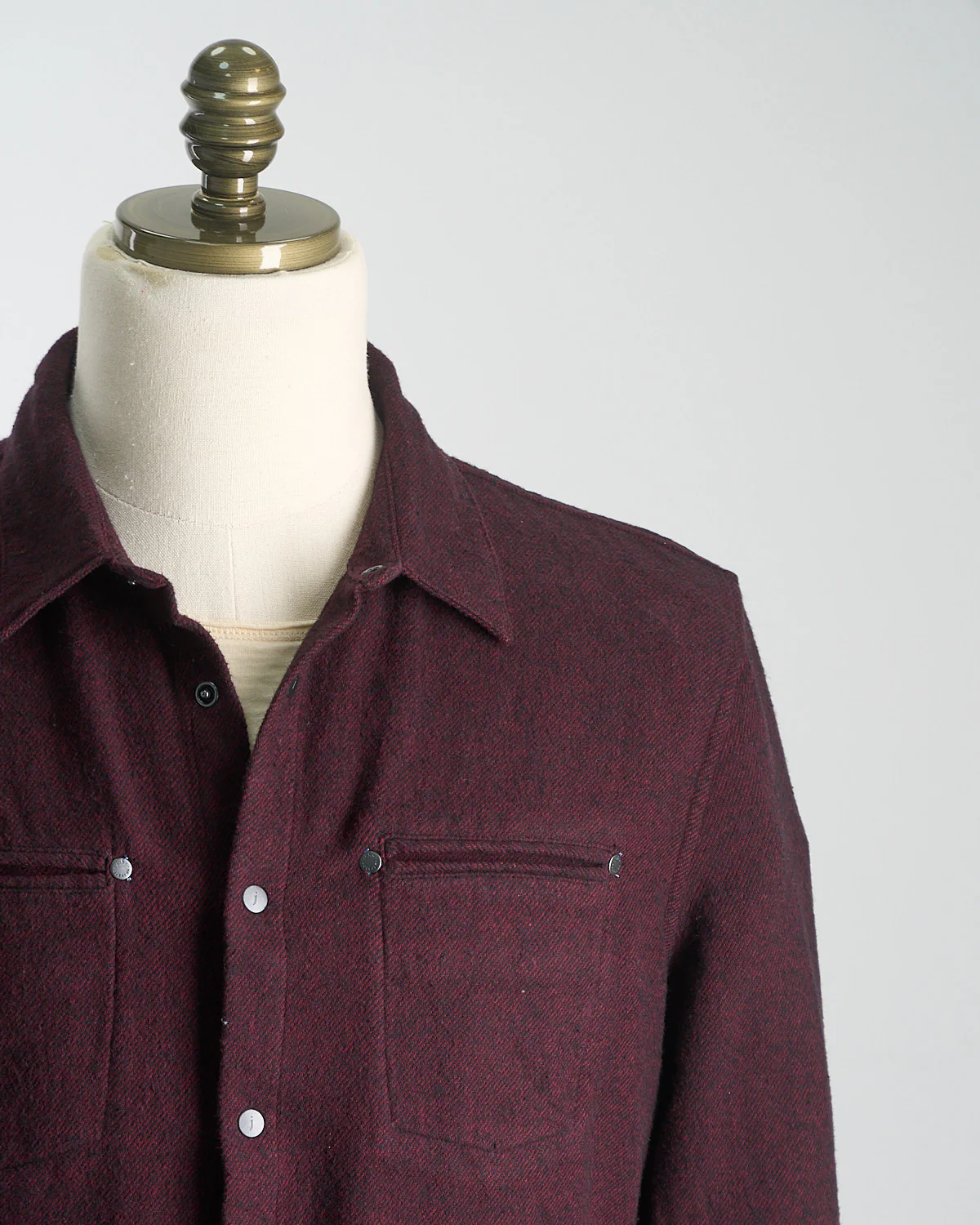 Dario Shirt In Brushed Melange Twill - Image 3