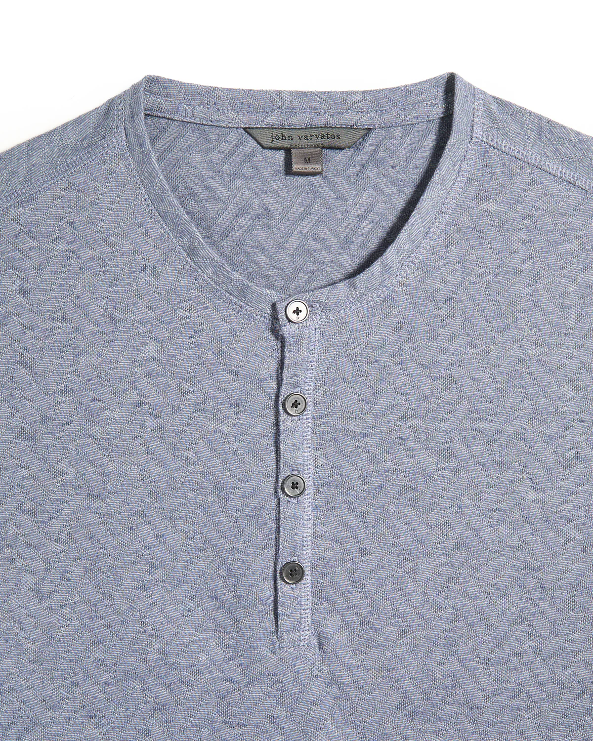 Elm Ss Textured Henley - Image 2