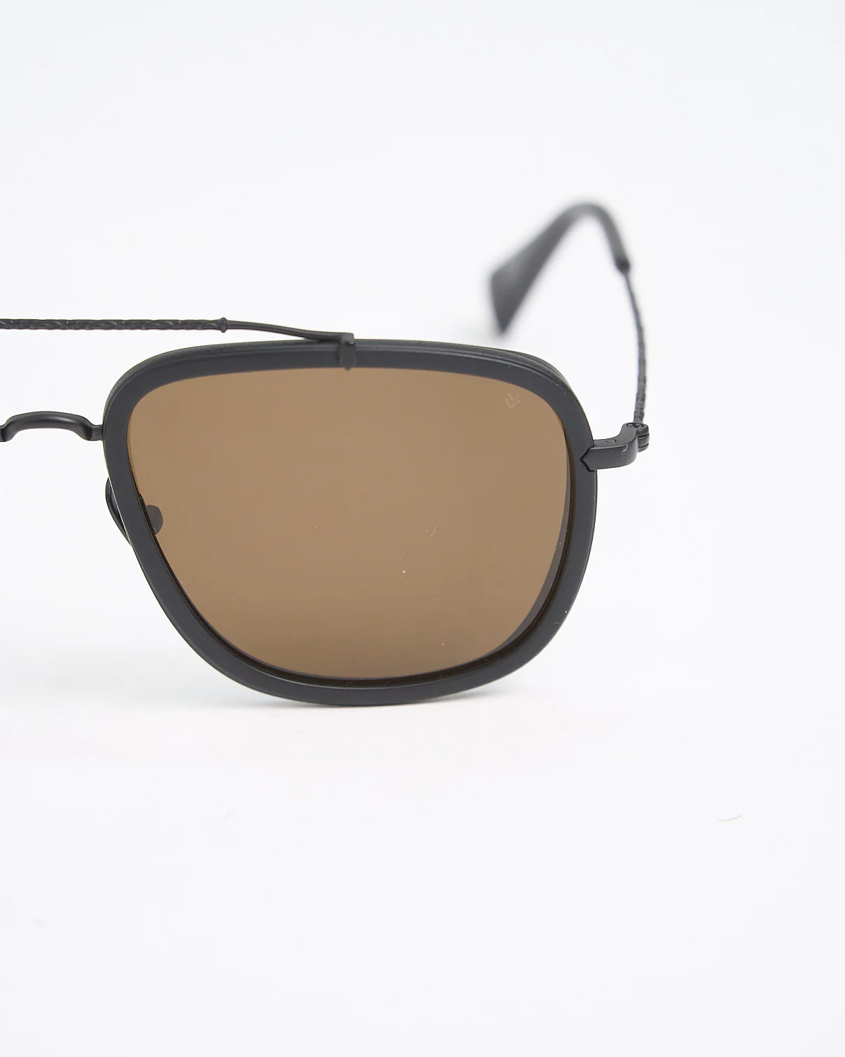 Matte Black Square Aviator SJV550 Sunglasses - Image 6