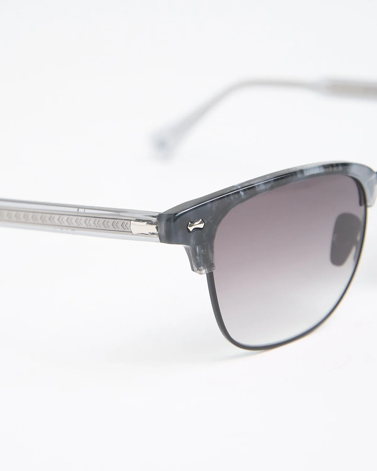 Navy Club Style Semi-Rimless SJV556 Sunglasses - Image 4