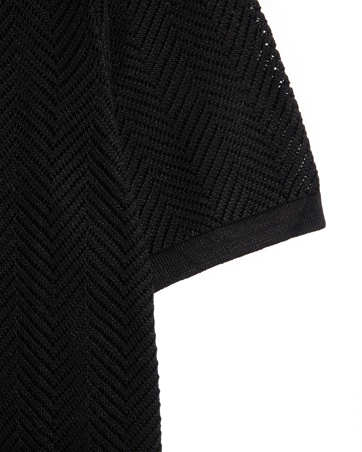 Ginsberg Ss Knit Herringbone Shirt - Image 4