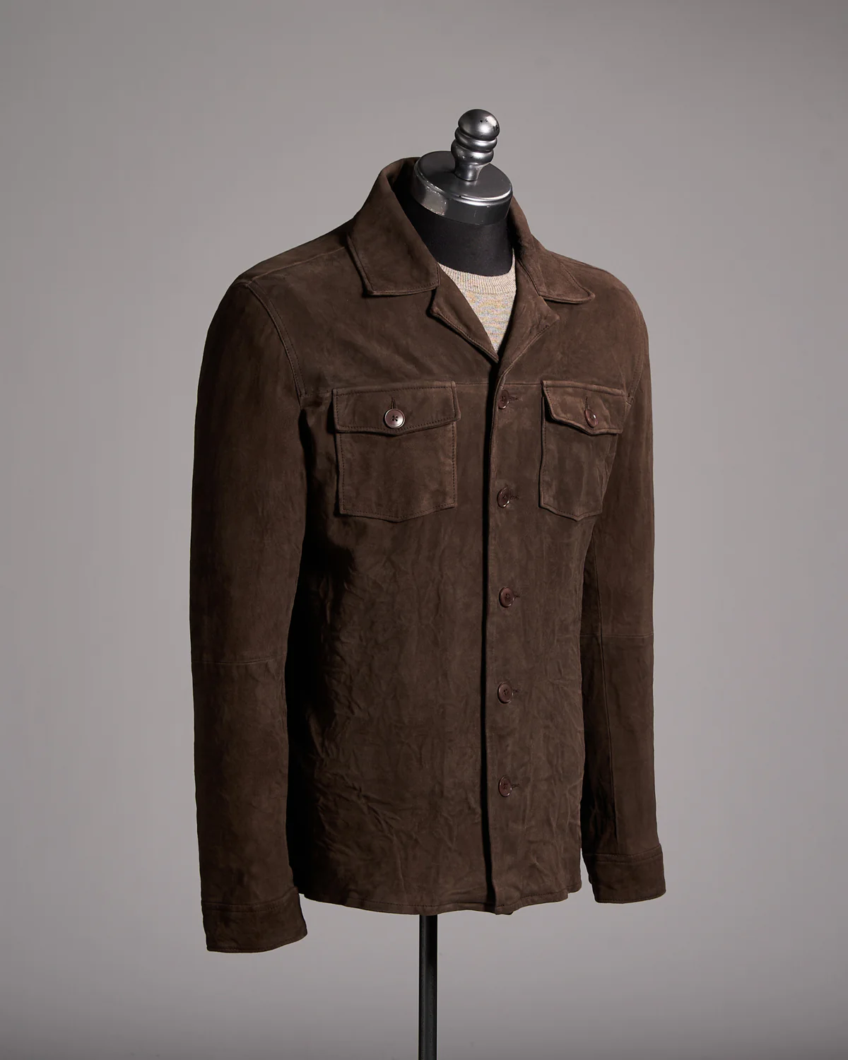 Jesse Leather Shirt Jacket - Image 8