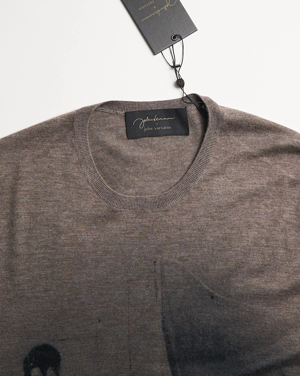 John Lennon Digital Print 100% Cashmere Sweater - Image 4