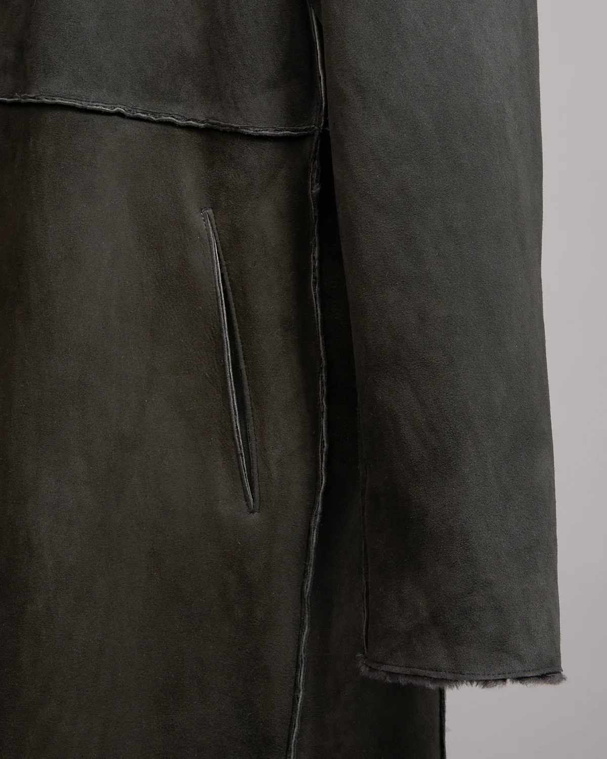 Jv Xxv Shearling Long Coat - Image 3