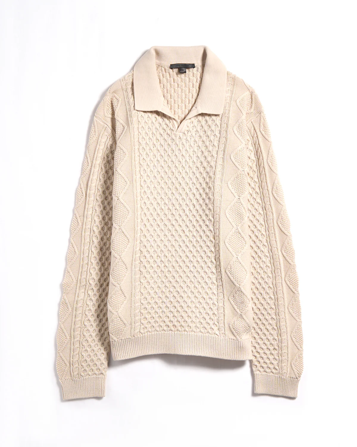 Ls Johnny Collar Cable Polo
