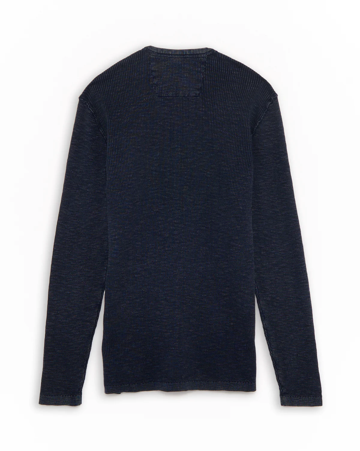 Memphis Waffle Henley In Fadeaway Wash - Image 3