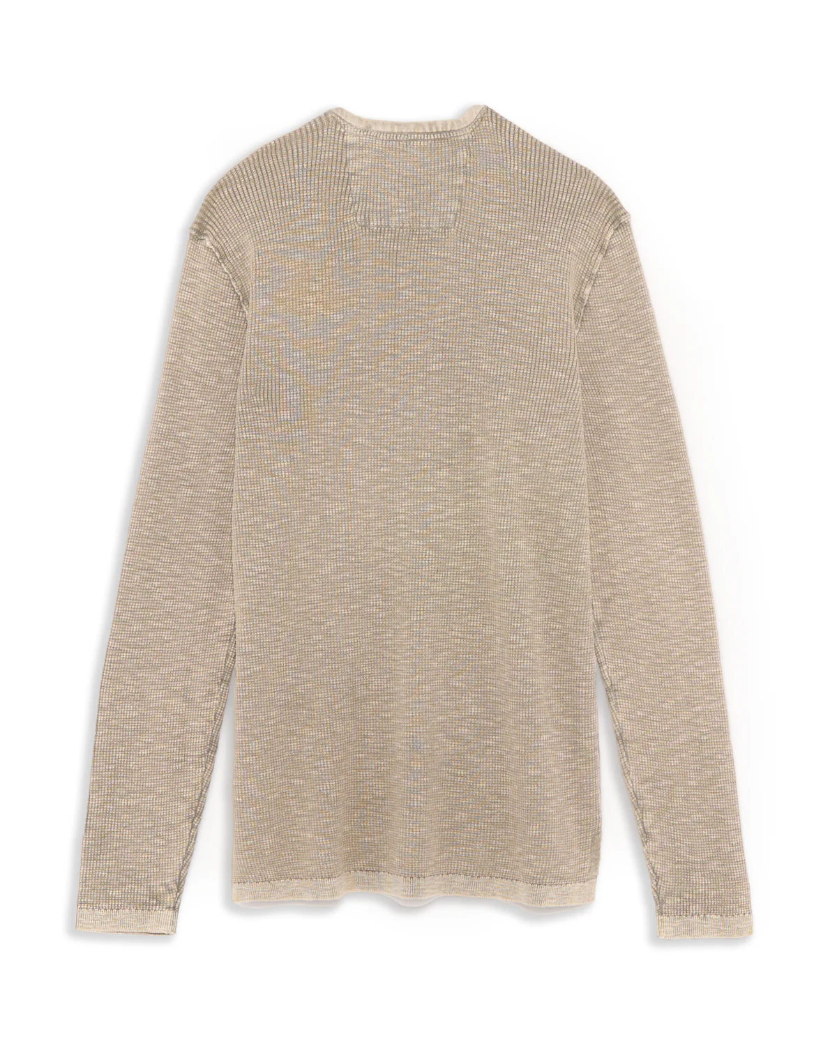 Memphis Waffle Henley In Fadeaway Wash - Image 3
