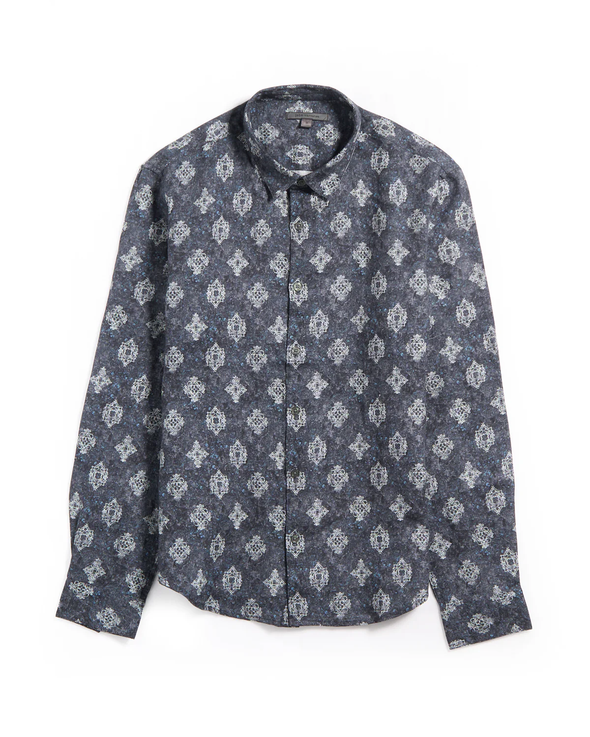 Ross Ls Button Placket Slim Fit Shirt