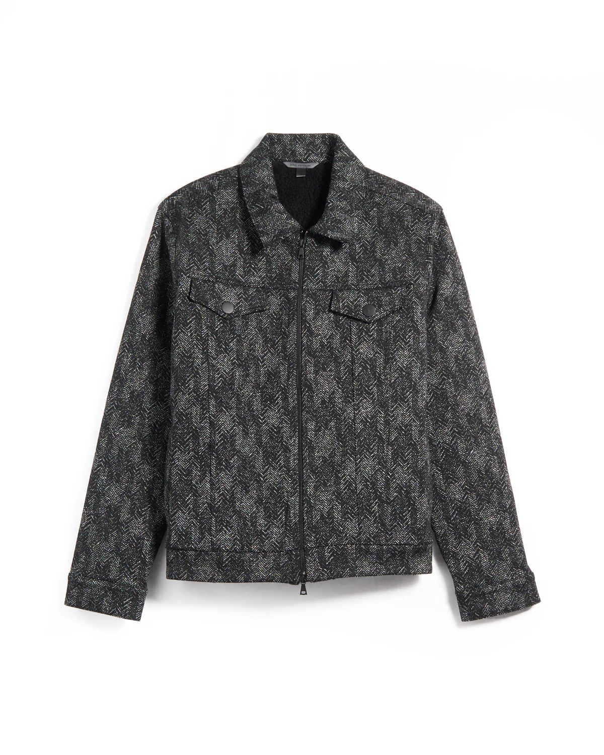 Variegated Herringbone Fleece Lined Jacket