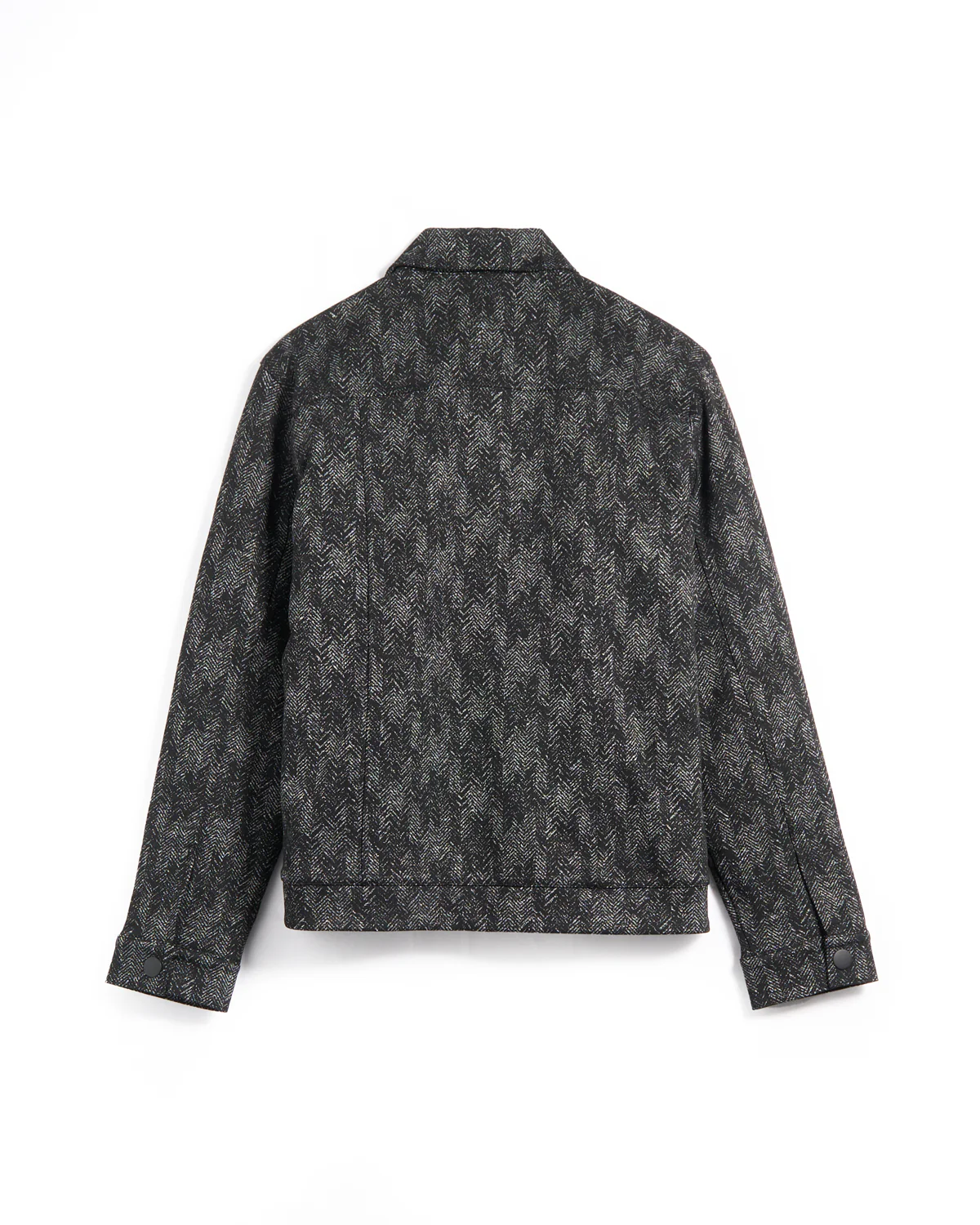 Variegated Herringbone Fleece Lined Jacket - Image 3