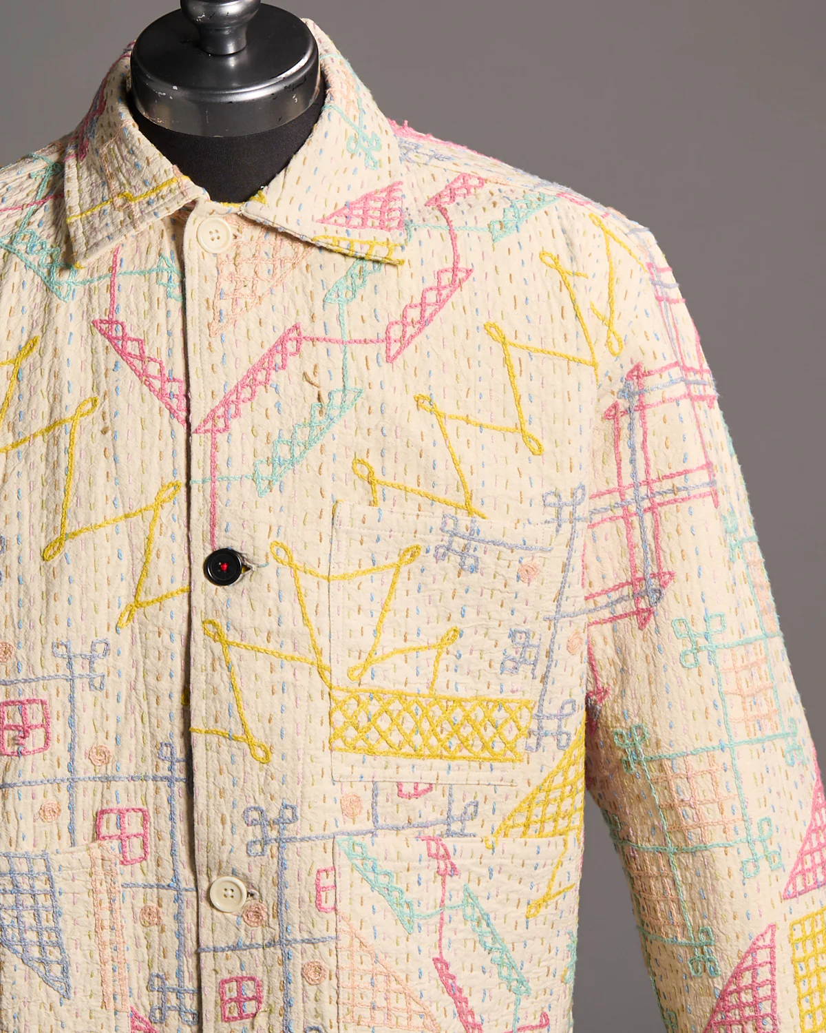 1 Of 1 Suzani  Hand Embroidered Jacket - Image 2