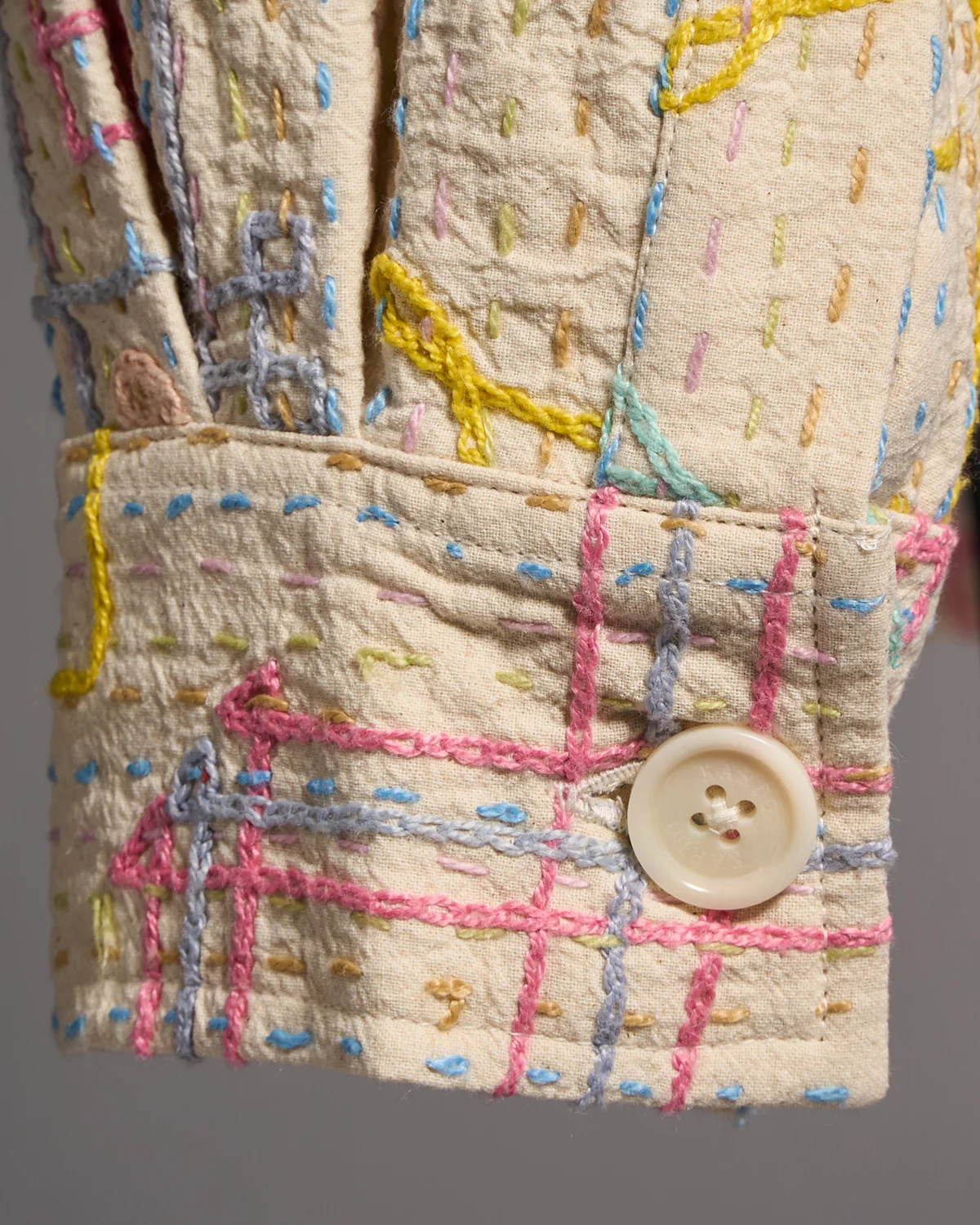 1 Of 1 Suzani  Hand Embroidered Jacket - Image 3