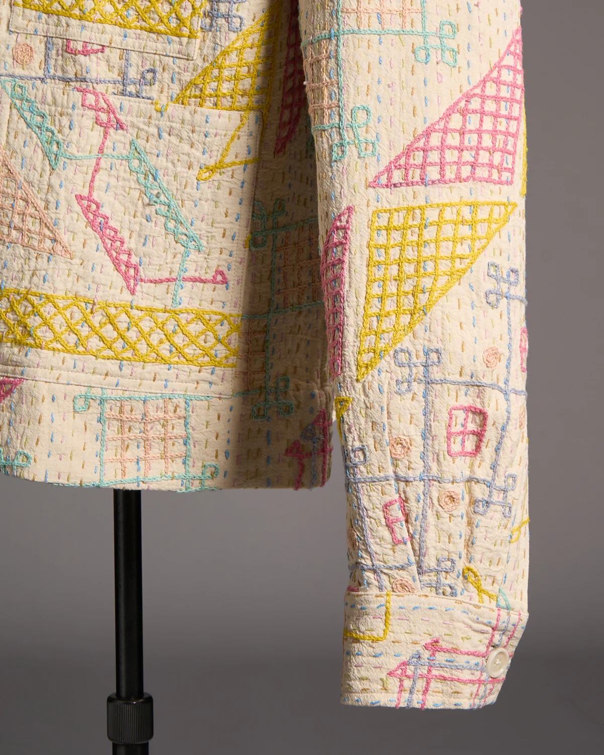 1 Of 1 Suzani  Hand Embroidered Jacket - Image 6