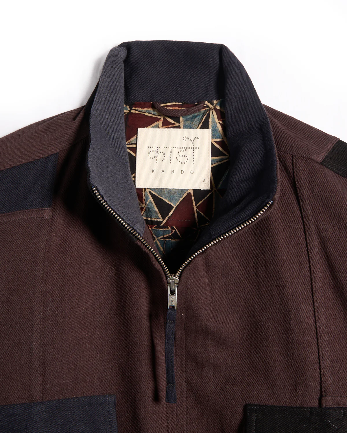 Alfred Handloom Cotton Patchwork Jacket - Image 6