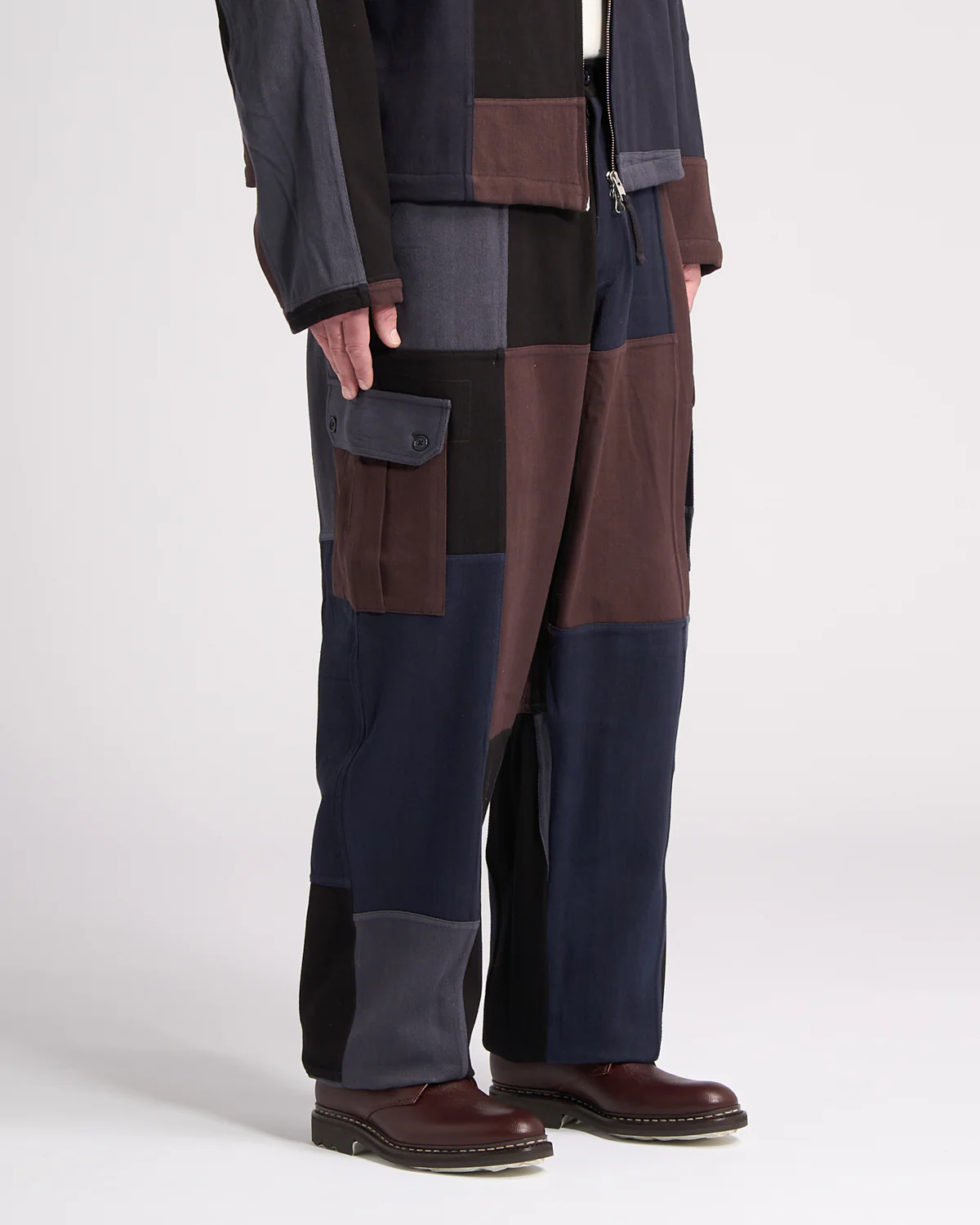 Ally Handloom Cotton Patchwork Trousers - Image 3