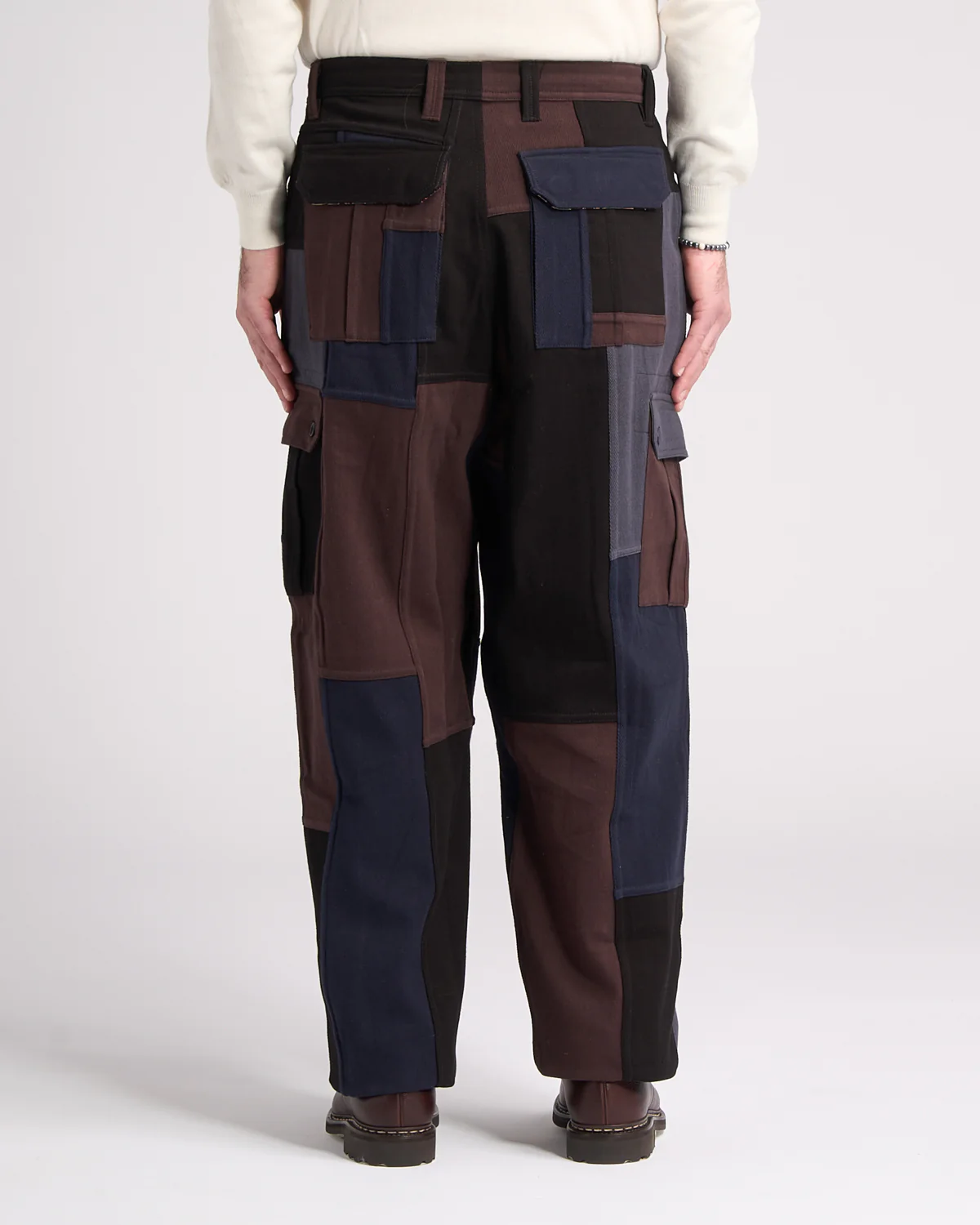 Ally Handloom Cotton Patchwork Trousers - Image 4