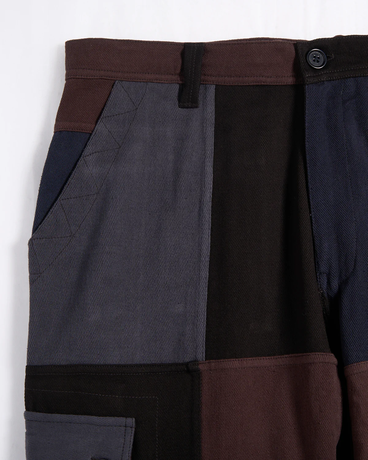 Ally Handloom Cotton Patchwork Trousers - Image 7