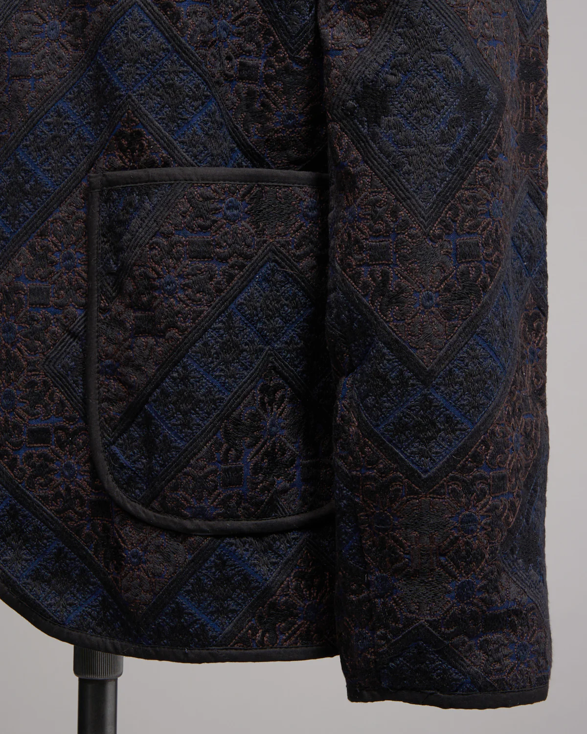Amardeep Indigo Khadi Cotton Jacket - Image 3