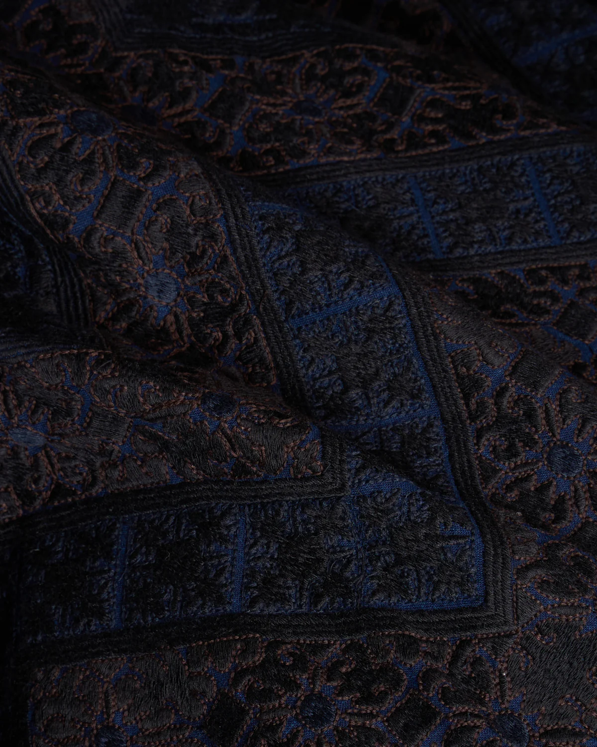 Amardeep Indigo Khadi Cotton Jacket - Image 6