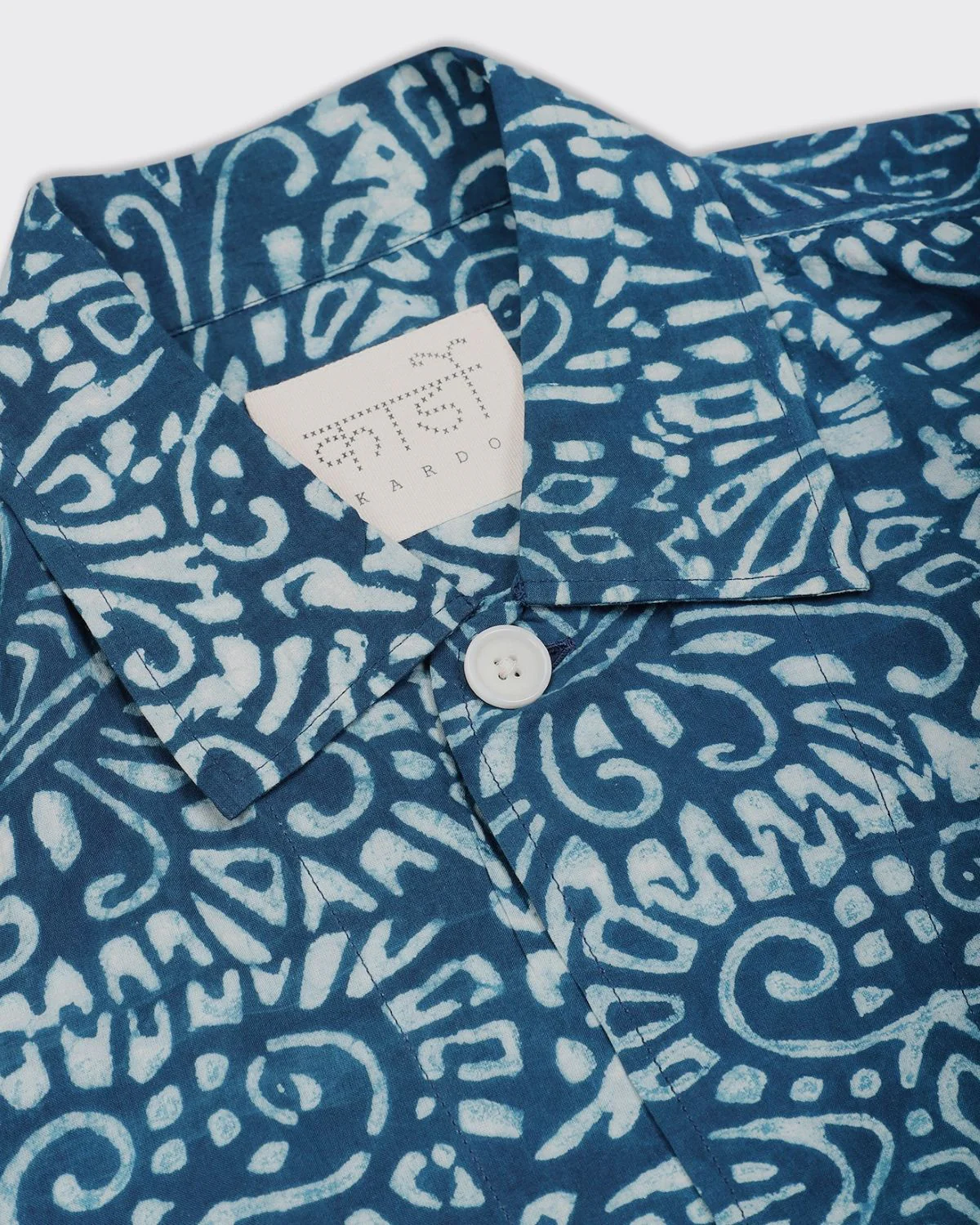 Boxy Fit 'Bodhi' Ultra Lightweight Blockprint Cotton 4 Button Jacket - Image 2