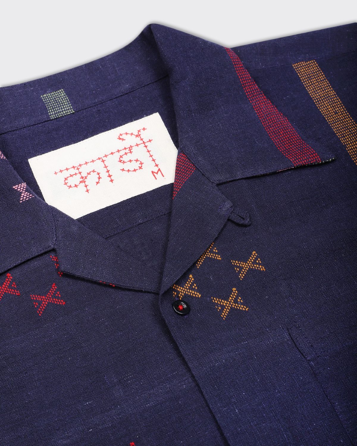 Boxy Oversized Vintage Inspired Camp Collar Shirt - Image 2