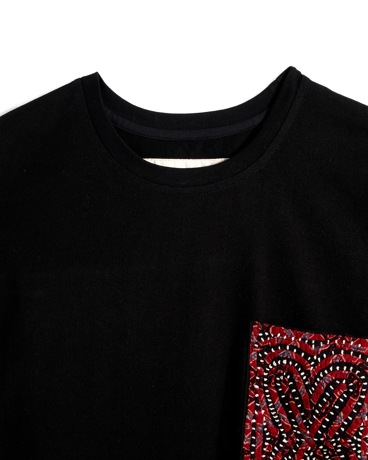 Cotton T-Shirt With Rabari Appliqué - Image 2