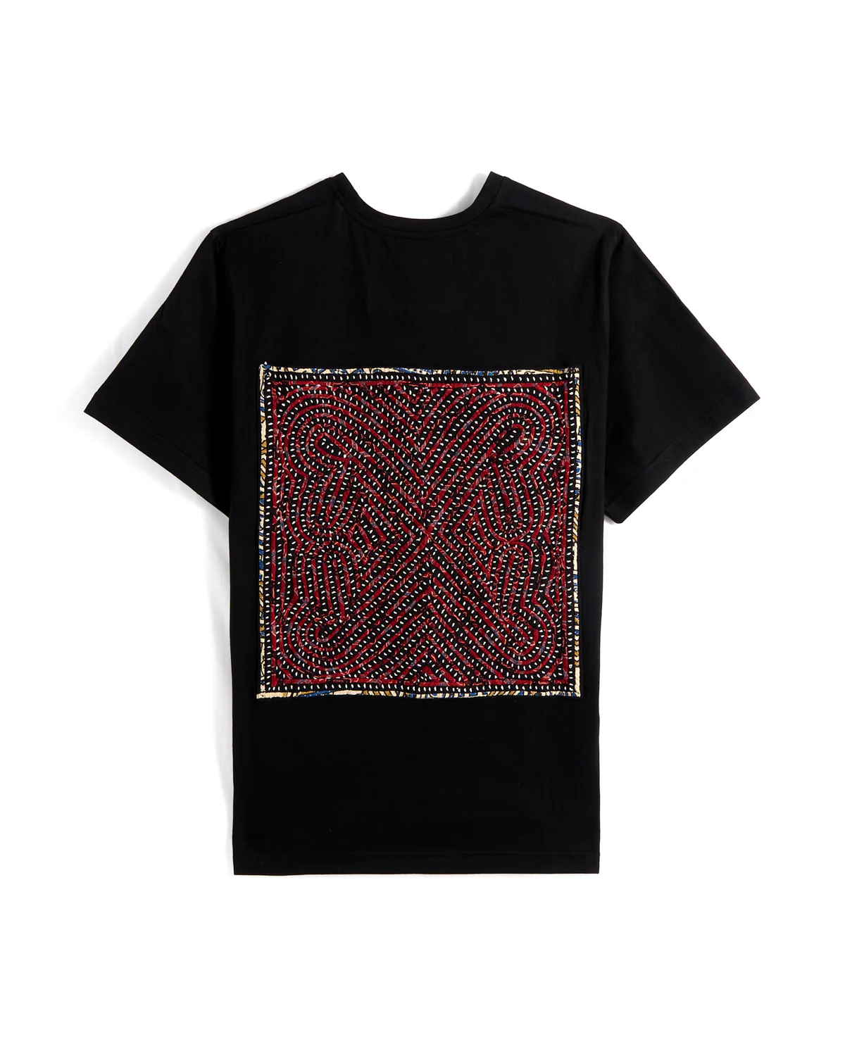 Cotton T-Shirt With Rabari Appliqué - Image 3