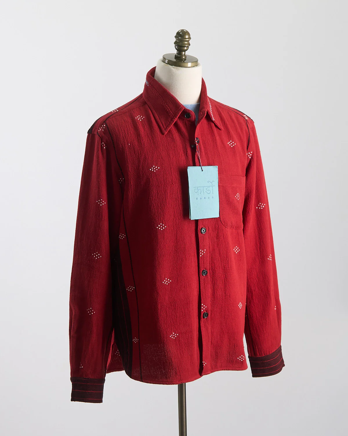 Relaxed Fit Handloom Cotton 'Luis' Artisan Overshirt - Image 12