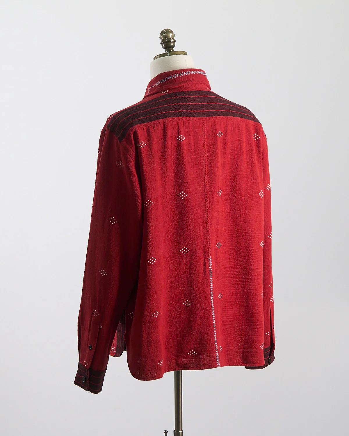 Relaxed Fit Handloom Cotton 'Luis' Artisan Overshirt - Image 13