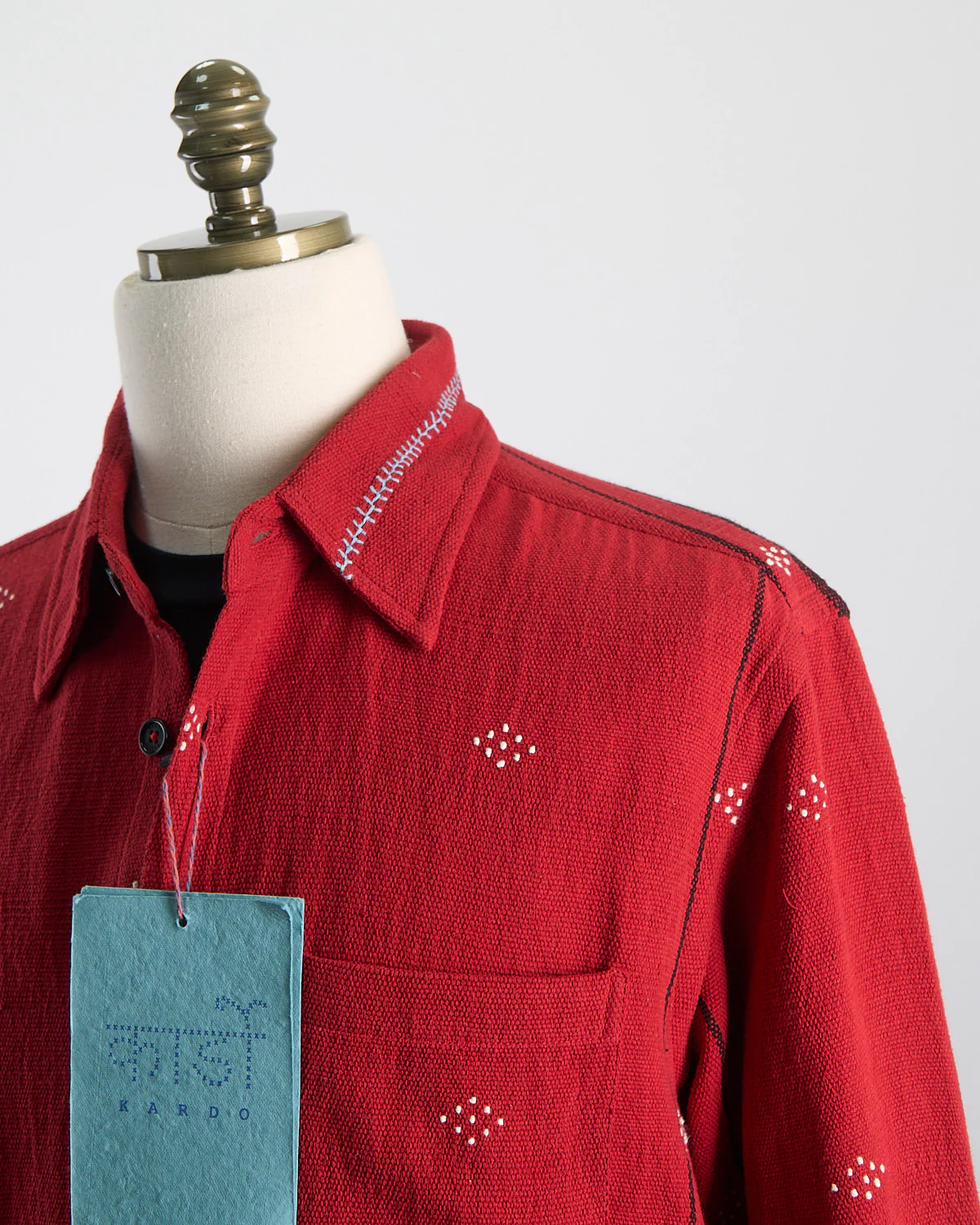 Relaxed Fit Handloom Cotton 'Luis' Artisan Overshirt - Image 4